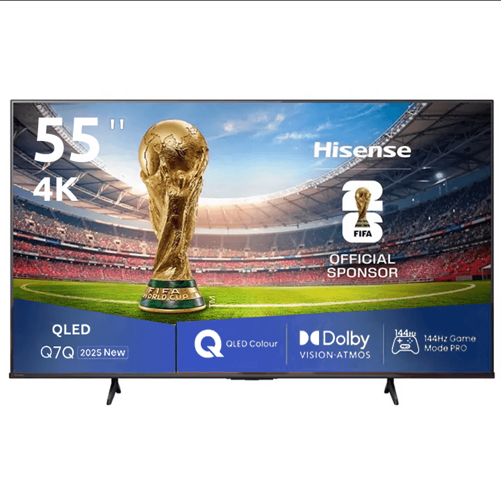 شاشة هايسنس 55 بوصة Q7Q QLED 4K 144 هرتز